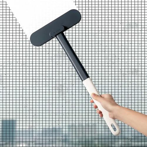 1 Multifunctional Long Handled Window Brush, Wet and Dry Dual-Use Cleaning Brush, Glass Brush, Sofa, Wall, Pet Hair, Carpet Clea